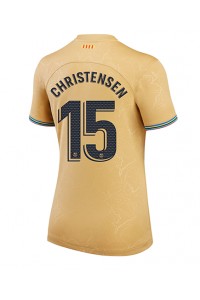 Fotbalové Dres Barcelona Andreas Christensen #15 Dámské Venkovní Oblečení 2022-23 Krátký Rukáv